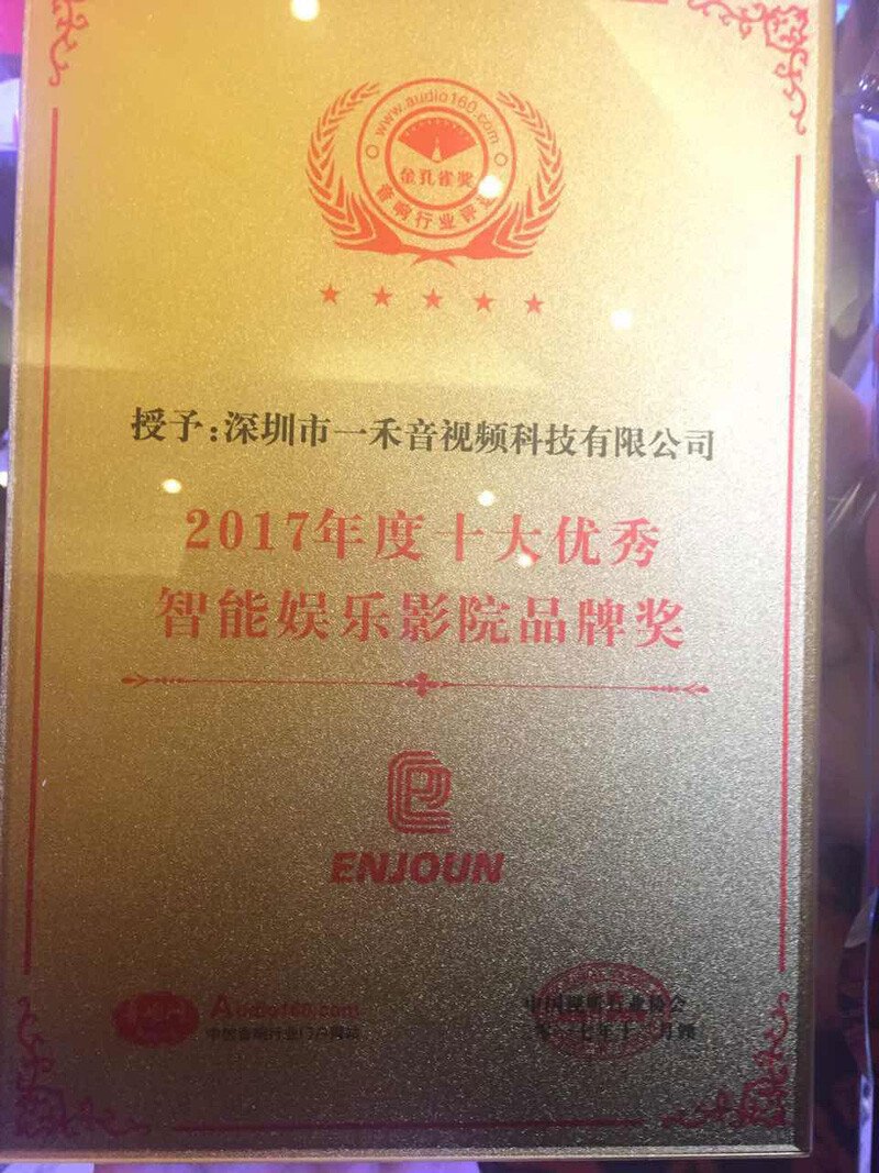 2017年度十大優(yōu)秀智能娛樂(lè)影院品牌